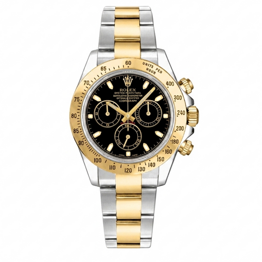 Rolex Daytona - Oystersteel & Yellow Gold Black Dial