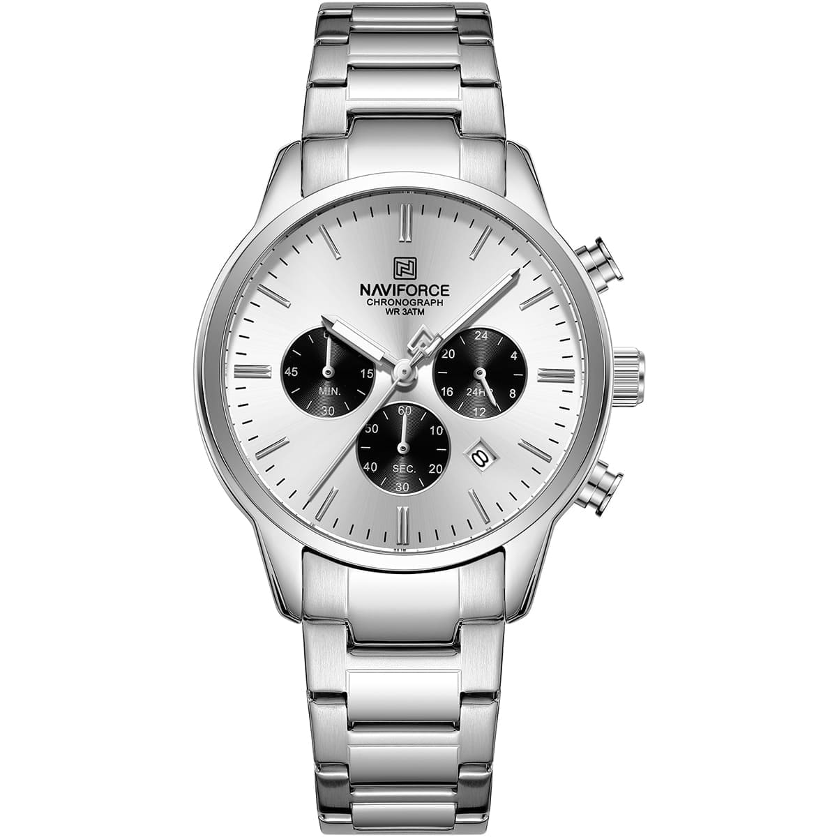 Naviforce Men's Watch - NF8076-S-W-S